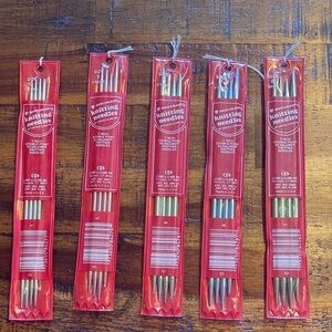 Lot of 5  Knitting Needles Set